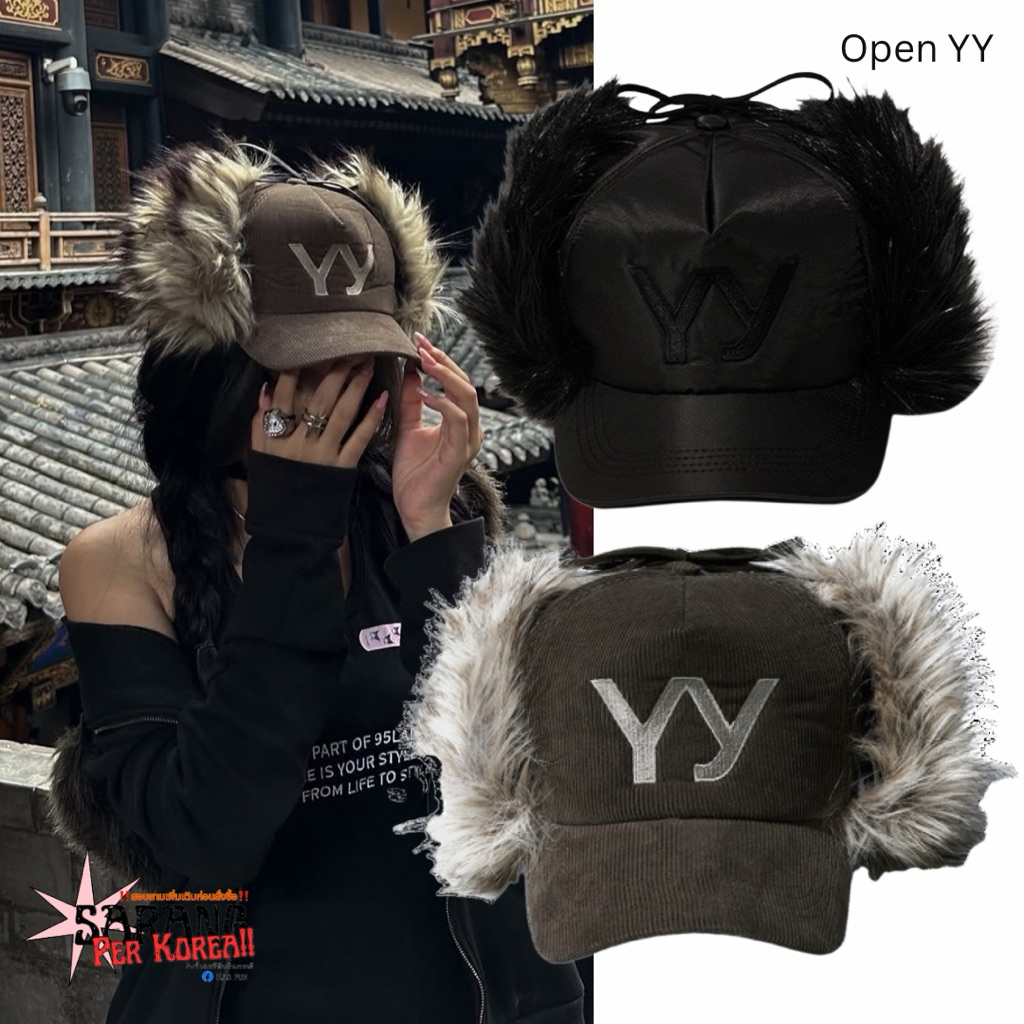 [preorder] หมวกขนปีก Open YY Open Yy Faux Fur Earflap Cap