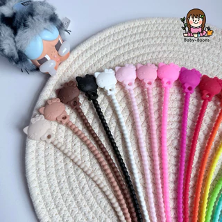 สายรัดซิลิโคน/เส้น หัวคิตตี้ 22 cm ห้อยพวงกุญแจ ห้อยกระเป๋า สายรัดเอนกประสงค์ และอื่นๆ
