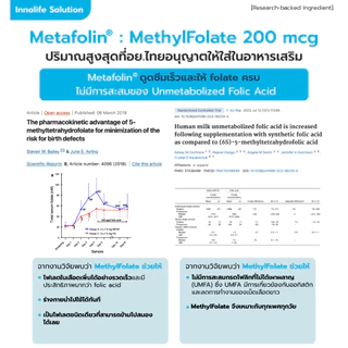 LIVMORE MethylFolate โฟลิกเตรียมตั้งครรภ์ บำรุงไข่ ท้องยาก | ดูดซึมทันที | ดีกว่า Folic acid ทั่วไป