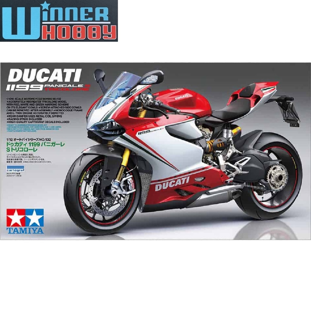 Tamiya 14132 Ducati 1199 Panigale S - Tricolore 1/12