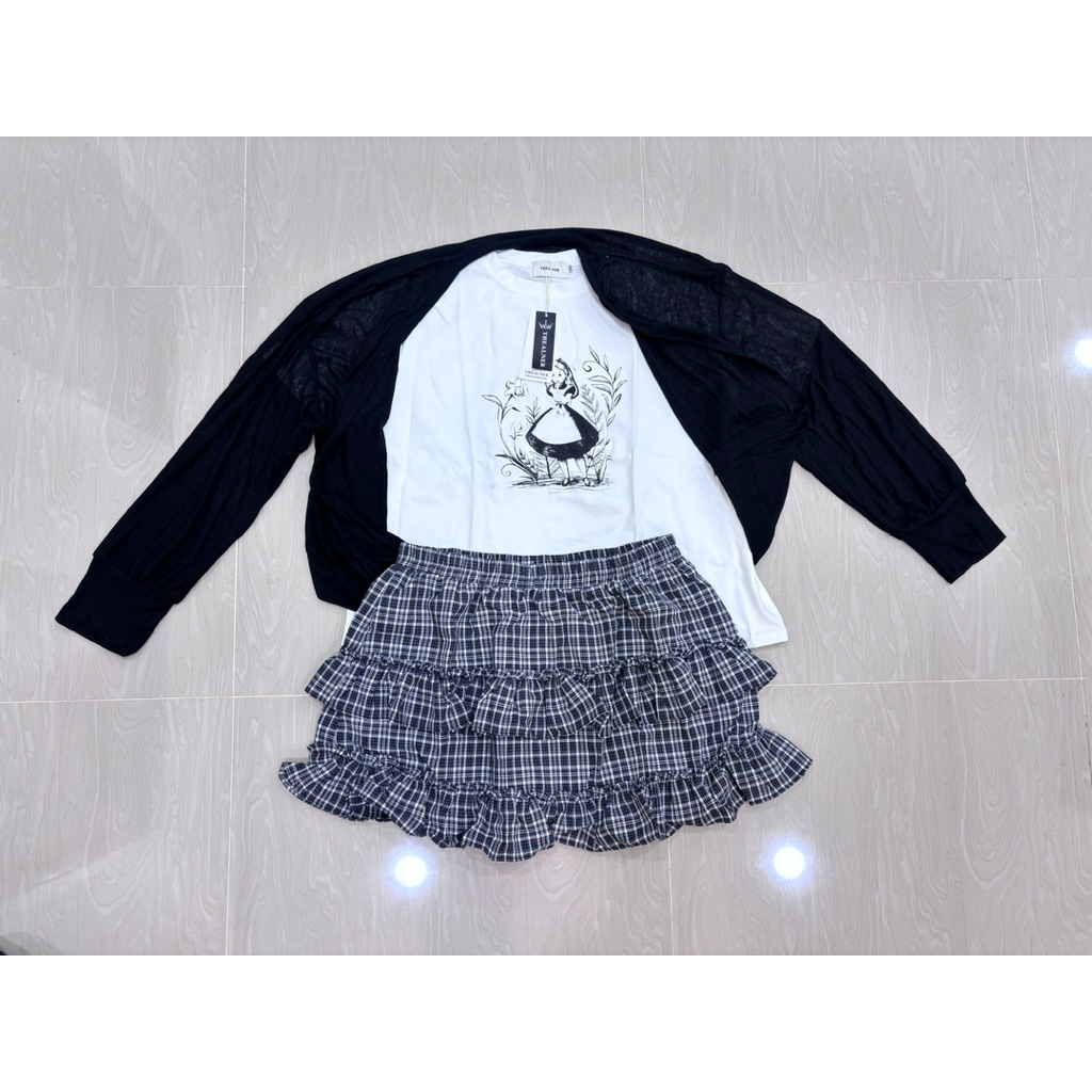 เซ็ตกระโปรงกางเกงป้าย THE ALNER