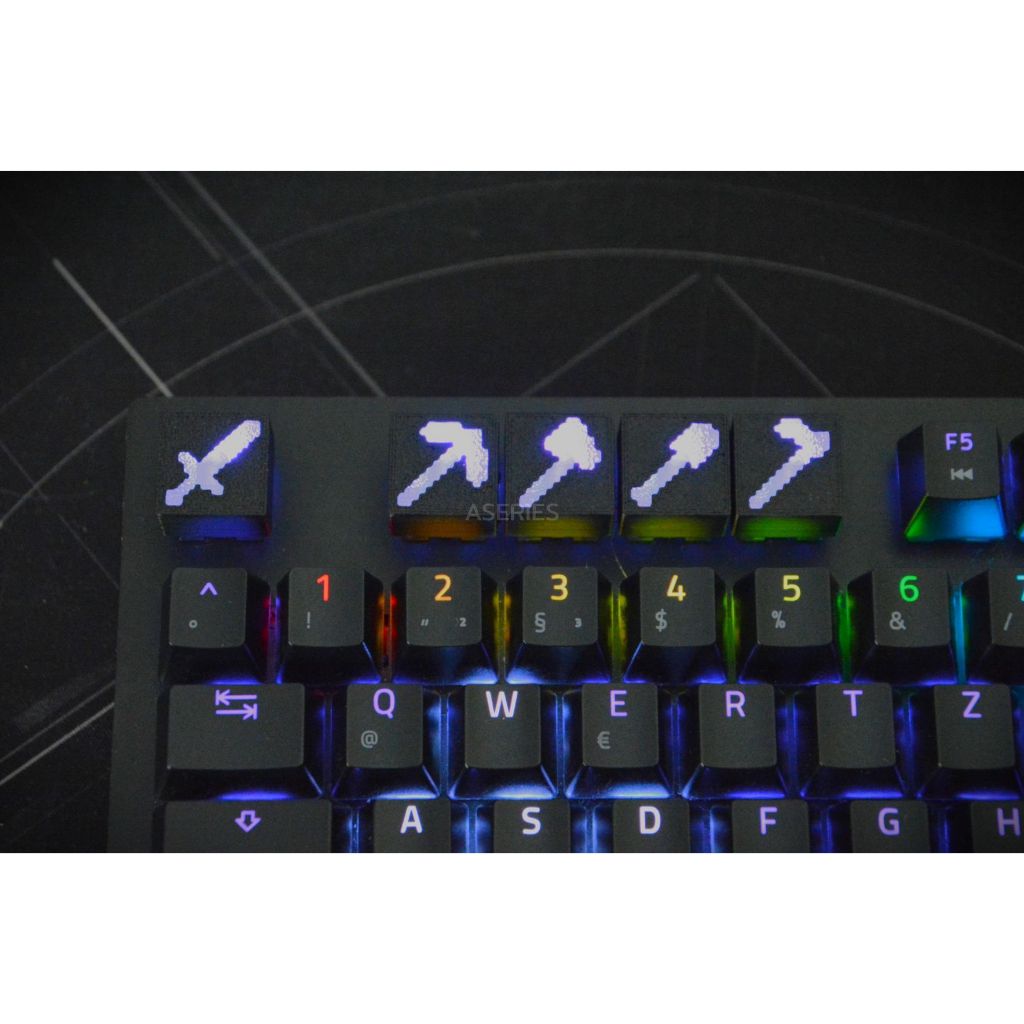 คีย์แคป⛏Minecraft Keycaps โปร่งแสง มายคราฟ Switch Keyboard พร้อมส่ง🇹🇭 - รูปที่ 5