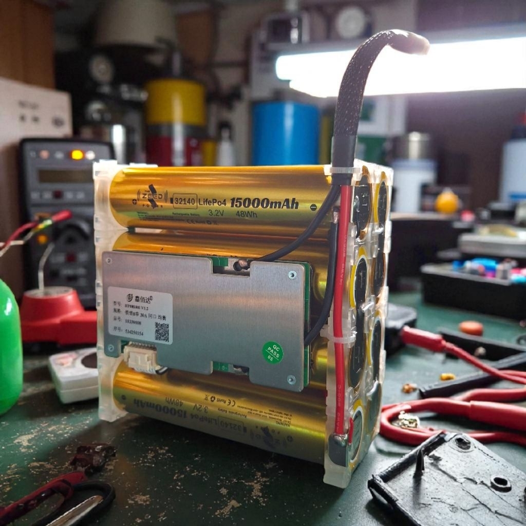 แบตเตอรี่ลำโพง 8s 25-29v.BMS 30A🔋แบตเตอรี่LiFePO4 32140 3.2v 15a(ทรงอื่นทักข้อความ)