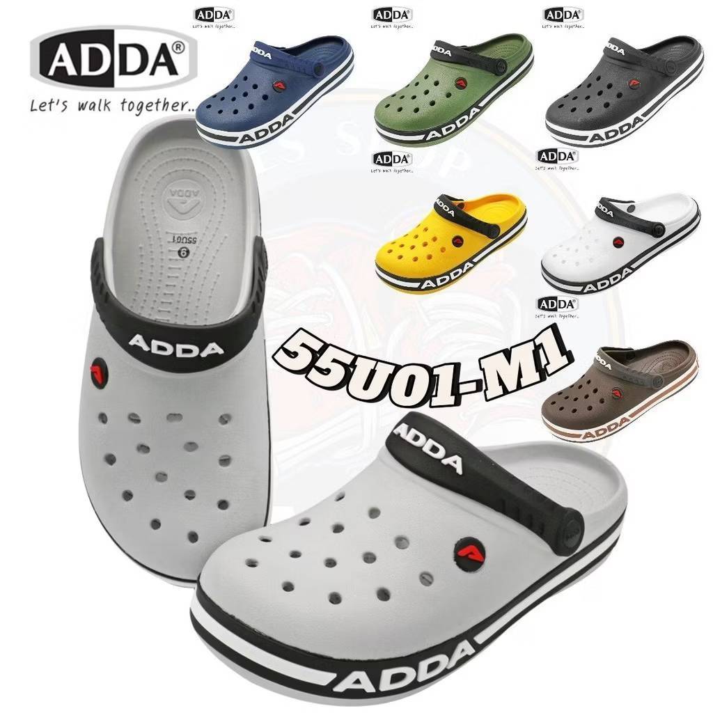 ADDA 55U01-M1 Size 7-11 ของแท้ "รองเท้าหัวโตที่ทนทานและสนับสนุนการเดินอย่างมีประสิทธิภาพ"