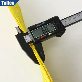 Tuflex สายพานยก 3 ตัน มีห่วงหัว-ท้าย สลิงแบน สลิงผ้าใบ สายลากรถ สายพานยกของทุกชิด หลายขนาด