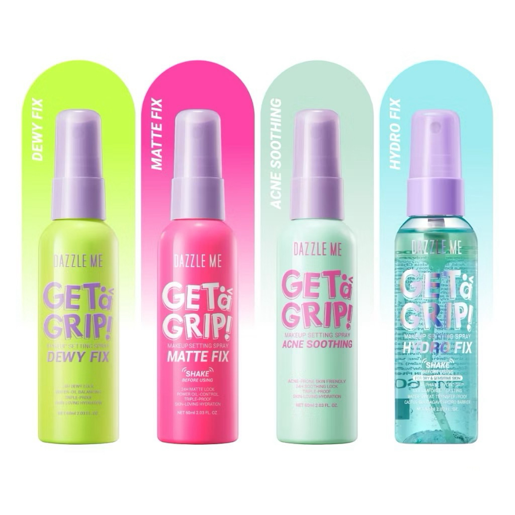 Dazzle Me แดซเซิลมี ล็อคเมคอัพ เซ็ตติ้ง สเปรย์ เก็ทอะกริป 60มล