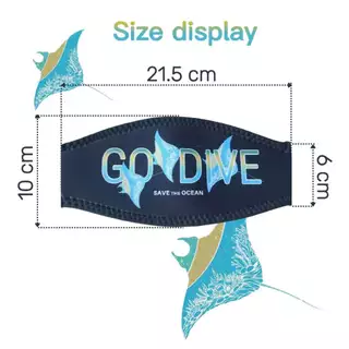 Mask Strap Cover – Accessory for Diving, Snorkeling & Swimming, Hair Protection ผ้ารองสายรัดหน้ากากดำน้ำ แผ่นรองหน้ากาก