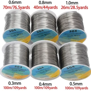 ลวด สแตนเลส 304 (ม้วนใหญ่) stainless steel soft wire #ร้อยลูกปัด #งานลูกปัด #งานดัดเครื่องประดับ