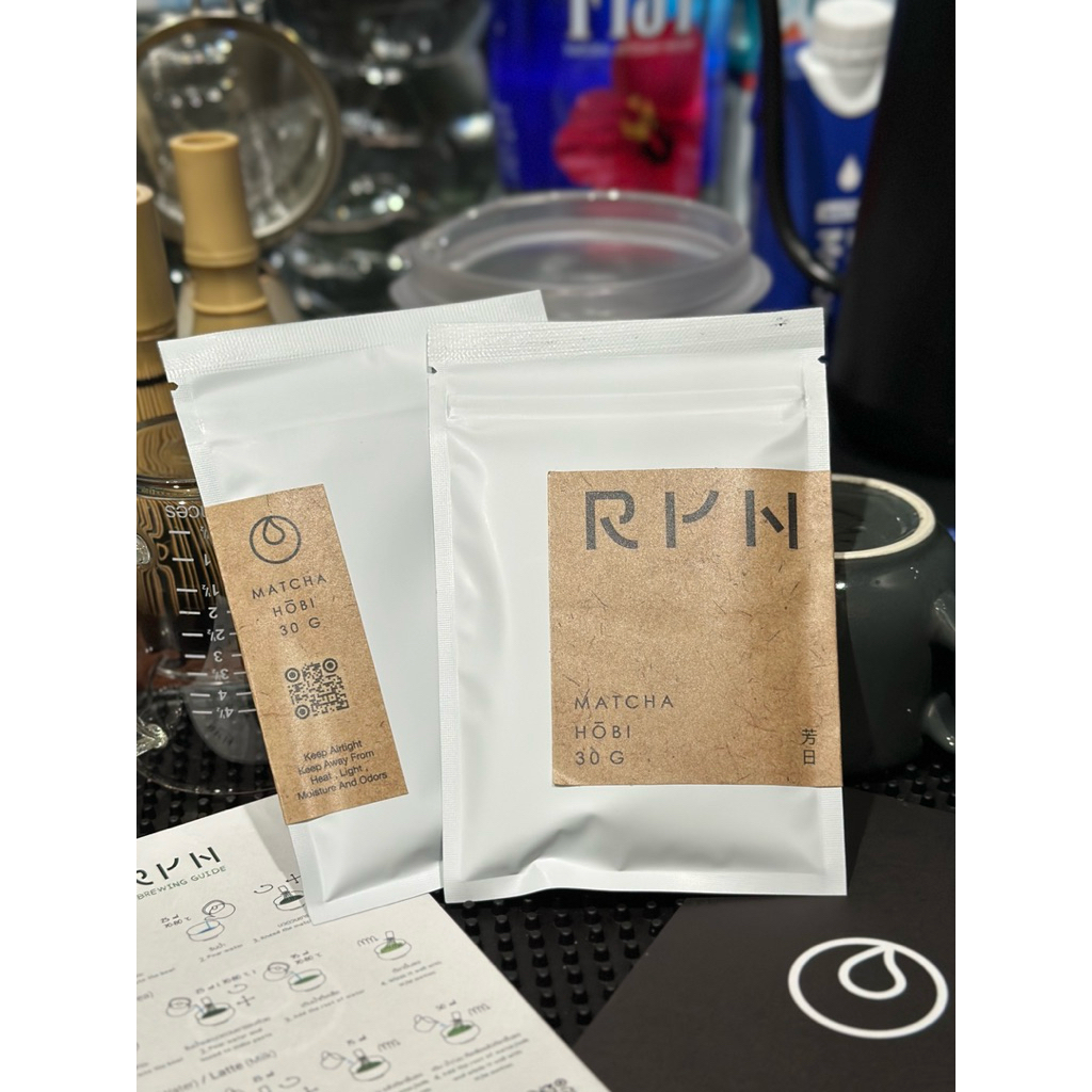 " HOBI " MATCHA 30 g. จากร้าน RYN + BREWING GUIDE ให้ทุกออเดอร์