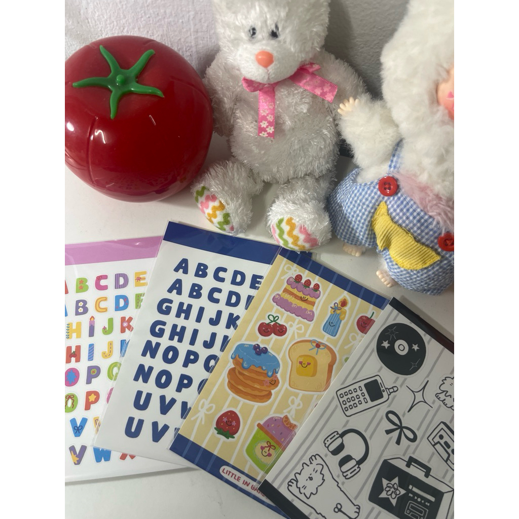 little in the garden - sticker