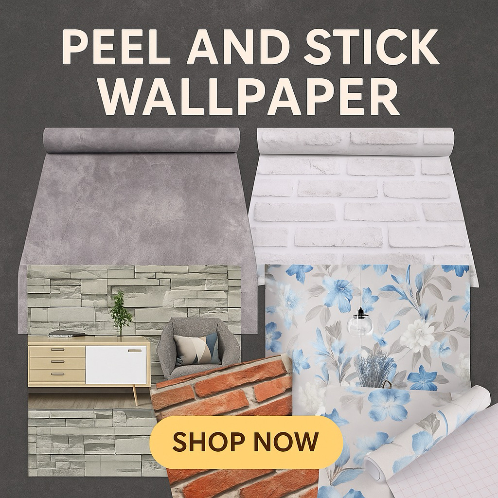 (ส่งภายใน24ชั่วโมง)//วอลติดผนัง วอลล์เปเปอร์สติกเกอร์ ลอฟ เนื้อpvc มีกาวในตัว ติดเองได้เลยจ้า