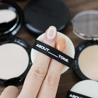 พร้อมส่ง About Tone Blur Powder Pact 9g แป้งพัฟเซ็ตเมคอัพ เบลอผิว ควบคุมความมัน