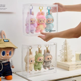 กล่องเก็บของแบบแขวน Labubu4.0 สามารถวาง Labubu ได้4ชิ้น กล่องเก็บของแบบแม่เหล็ก กล่องวางซ้อนกันได้