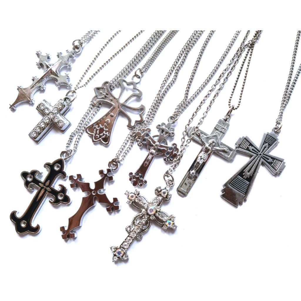 สร้อยผู้ชาย สร้อยแฟชั่น สร้อยไม้กางเขน สร้อยสเตนเลส โซ่สเตนเลส จี้เงิน men stainless necklace