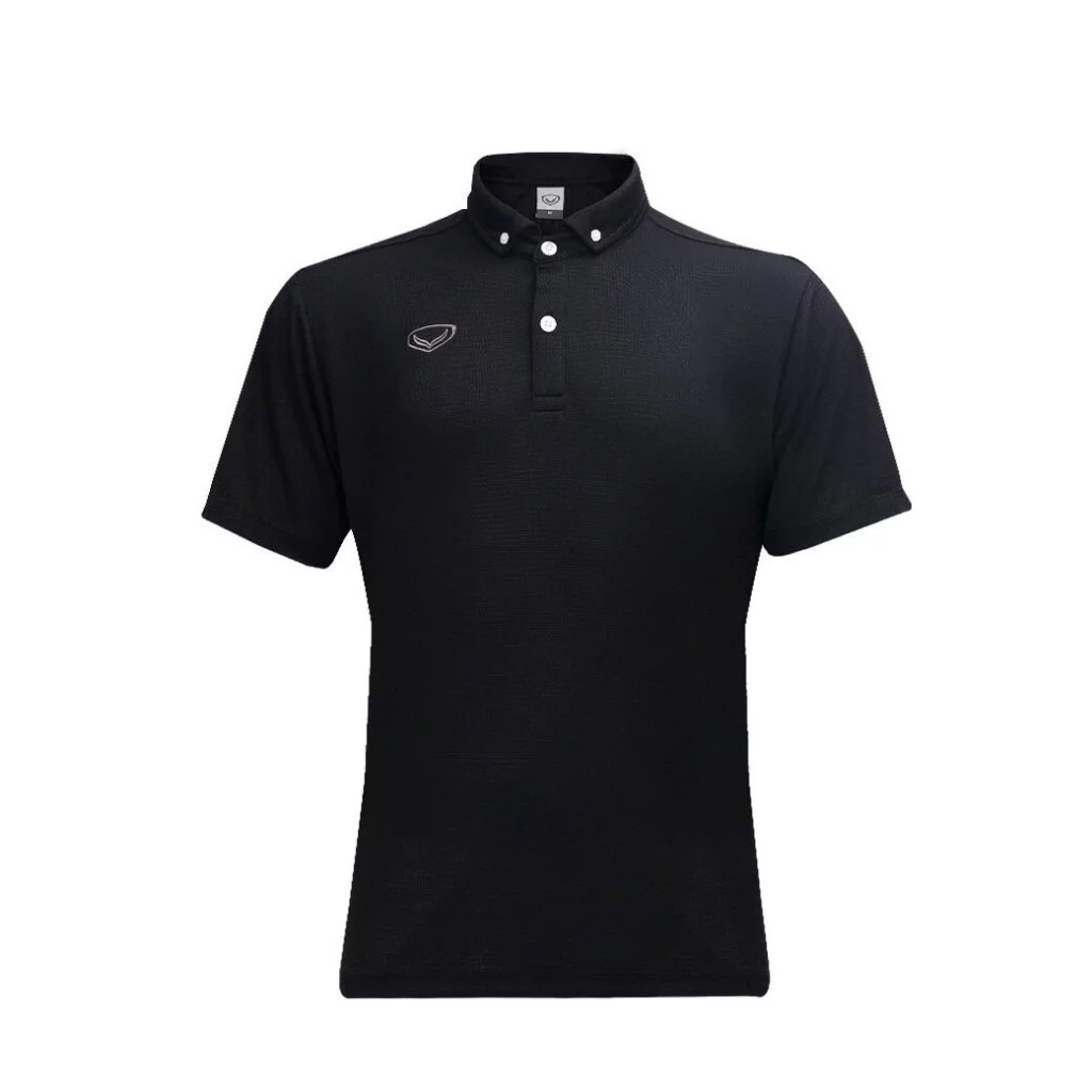 GRAND SPORT เสื้อคอปกฐานเชิ๊ตสีล้วน รหัส : 012104