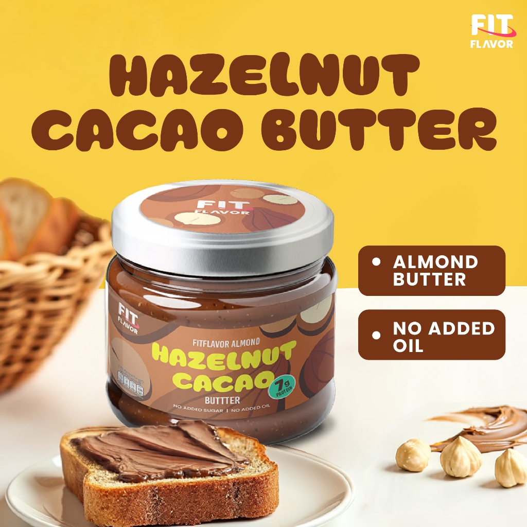 FITFLAVOR SPREAD HAZELNUT CACAO BUTTER อร่อยได้ ไม่รู้สึกผิด