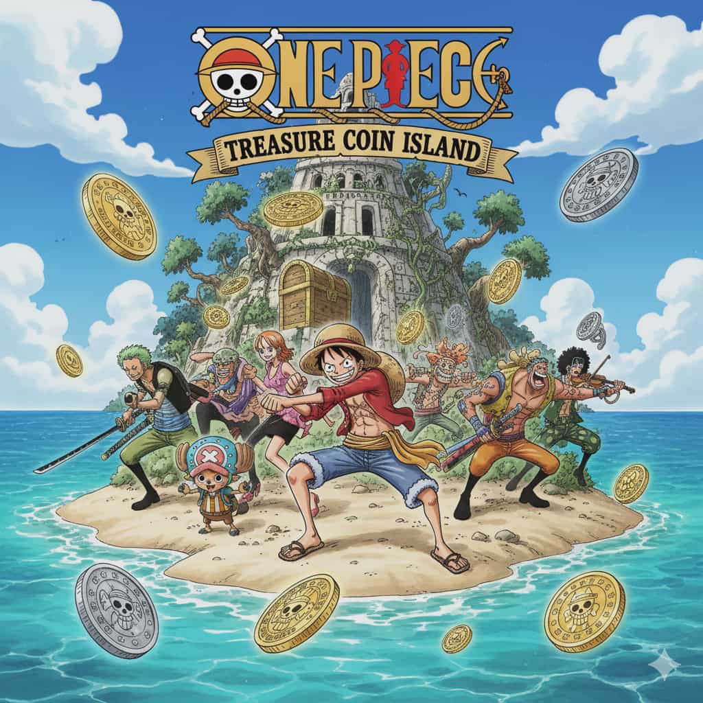 เหรียญวันพีช โอโตริ V.2 เหรียญเหล็ก (One Piece Coins V.2) 150 แบบให้สะสม