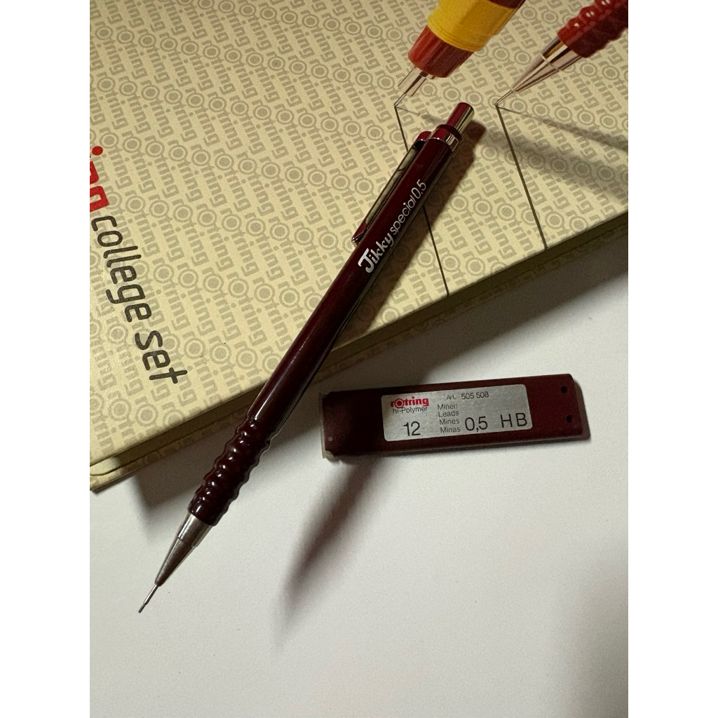 ดินสอกดrotring Tikky special 0.5พร้อมไส้rotring made in เยอรมัน