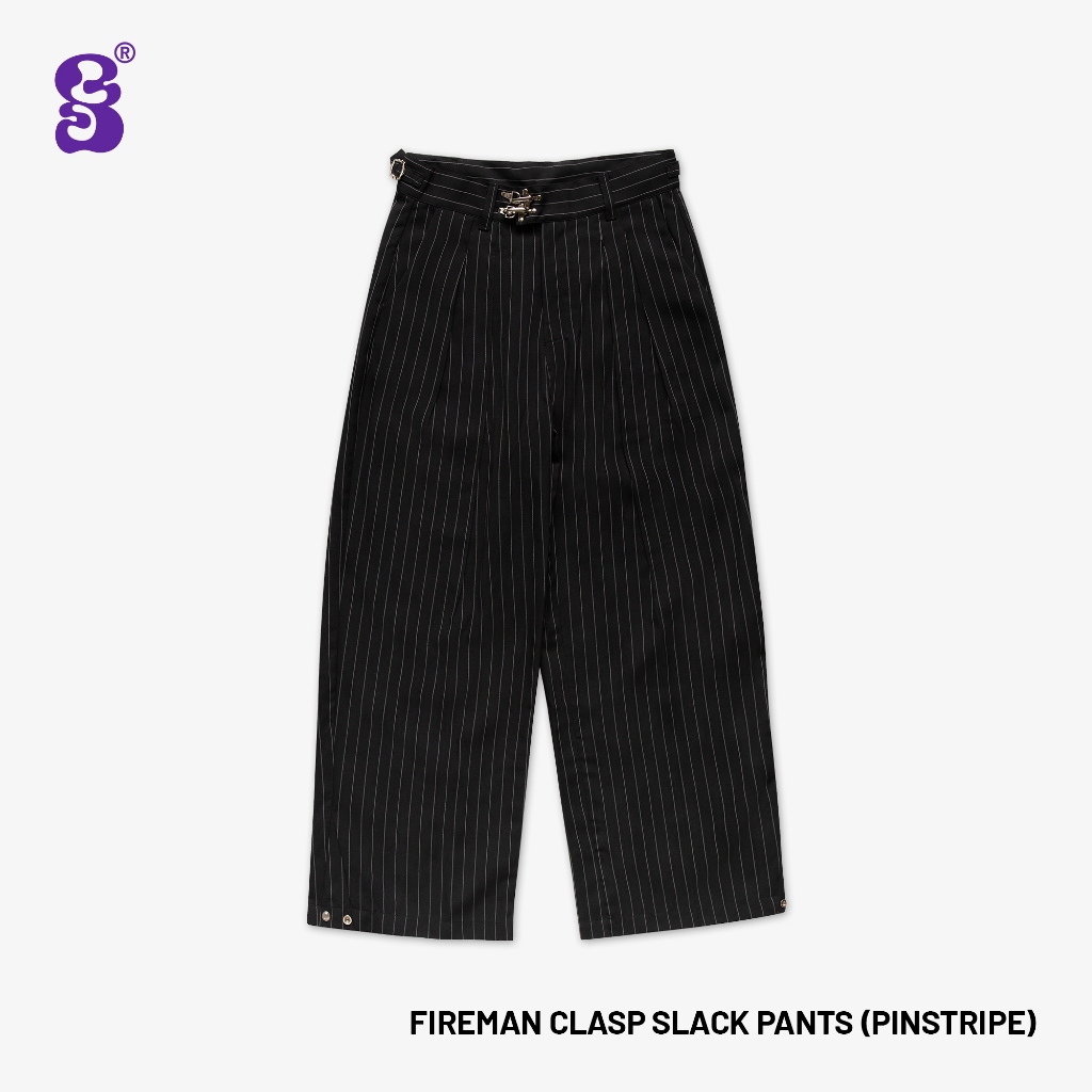 AKFS - FIREMAN CLASP SLACKS (PINSTRIPE)