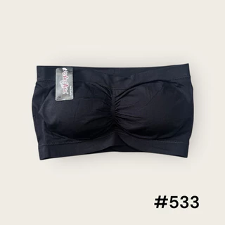 #533#เกาะอกเนื้อผ้าทอ มีฟองน้ำสามารถถอดออกได้ แบบสวม