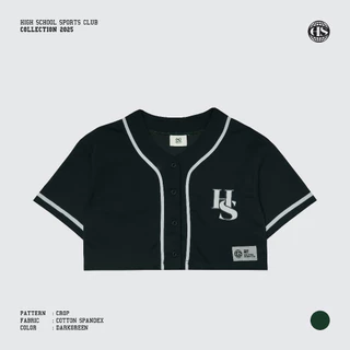 Highschool Sports Collection 2025 crop basic baseball เสื้อเบสบอลเบสิกครอป- OTG24569