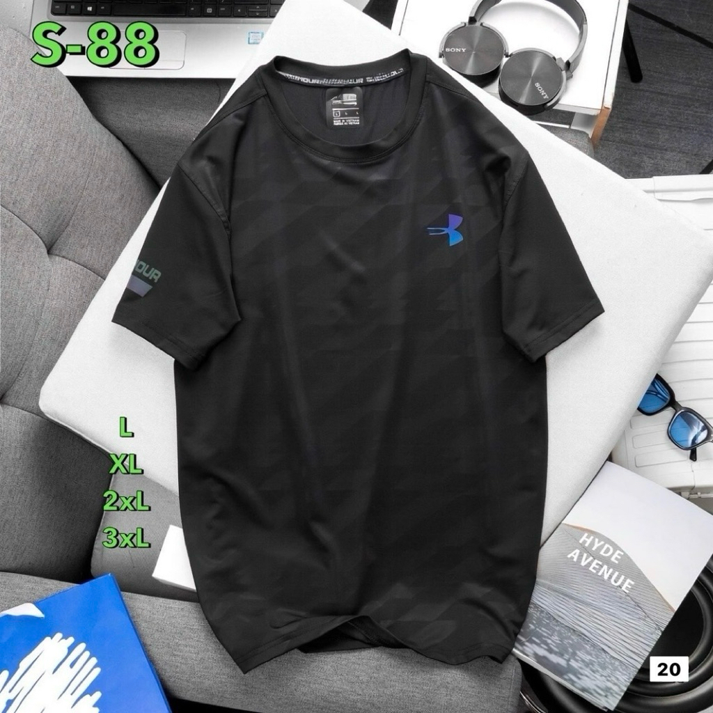 เสื้อกีฬาผู้ชาย คอกลมแขนสั้น เนื้อผ้าลื่น T Shirt man04 ราคา ถูกที่สุด ดีลบีเคเค แกลเลอรีภาพที่ 6
