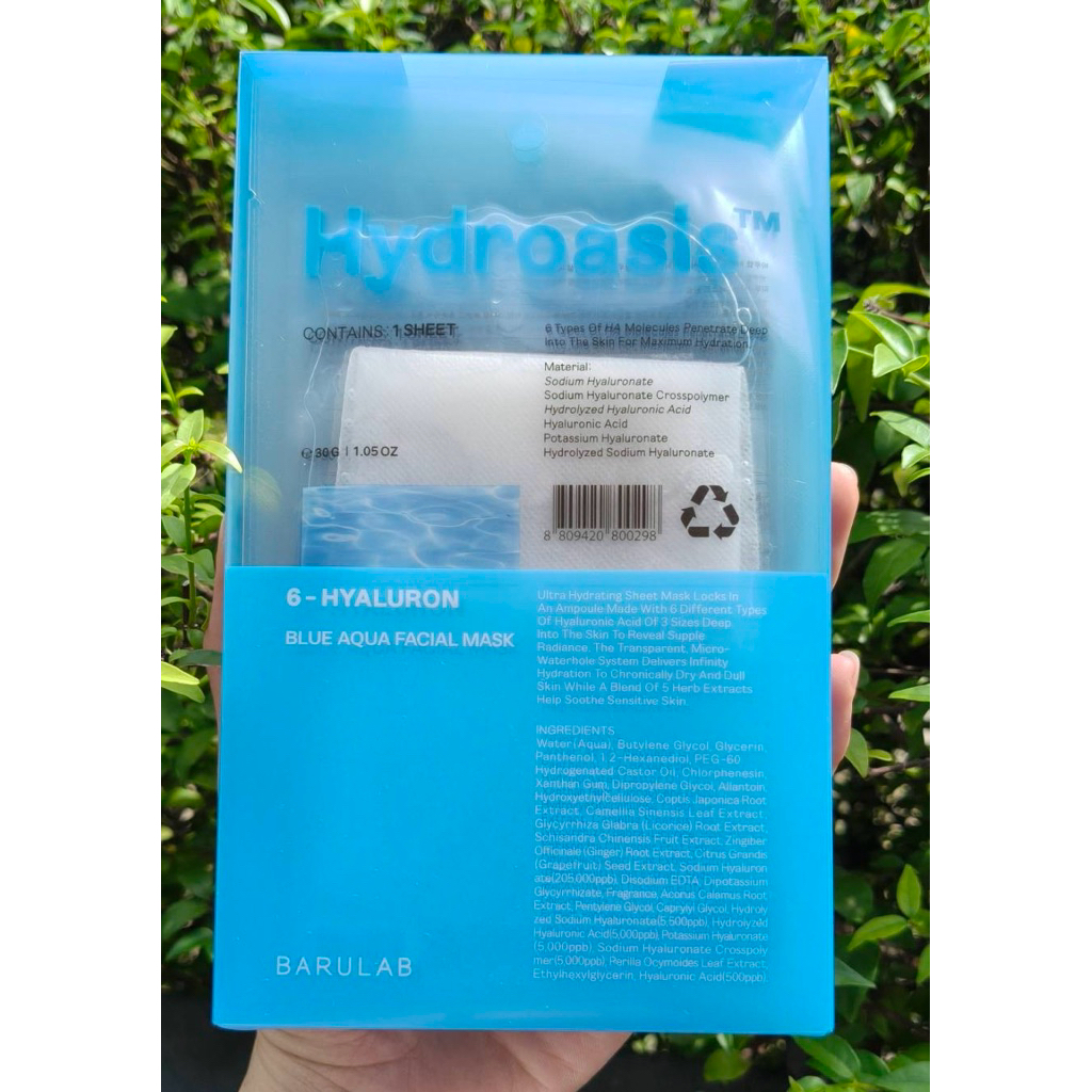 BARULAB Hydroasis BLUE AQUA MASK