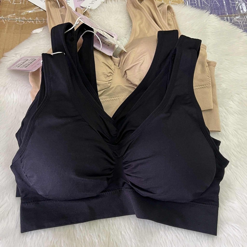 sabina bra nba24001 slip on เสื้อชั้นใน ไร้โครง ซาบีน่า ทรงสวม ฟรีไซส์ ปกติ720บาท ป้ายครบ