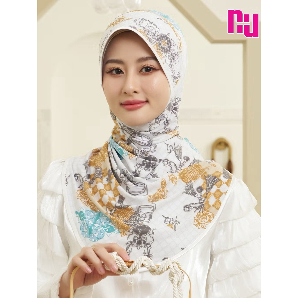 NUNUH RAYA ผ้าคลุมผมฮีญาบมุสลิมแบบสวมสำเร็จ