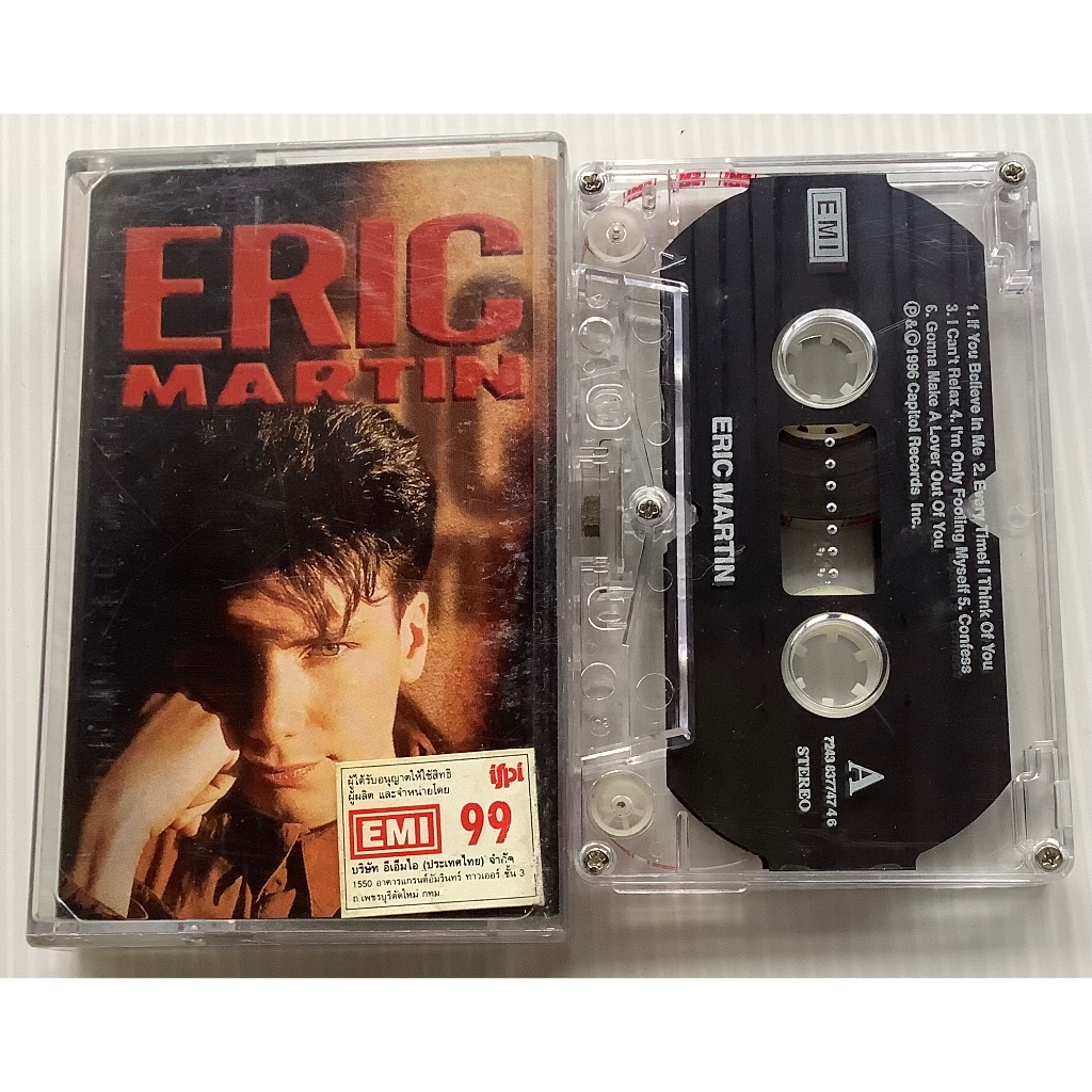 Cassette Tape เทปคาสเซ็ตเพลง Eric Martin นักร้องนำ Mr. Big อัลบั้มรวมเพลงศิลปินเดี่ยว ลิขสิทธิ์