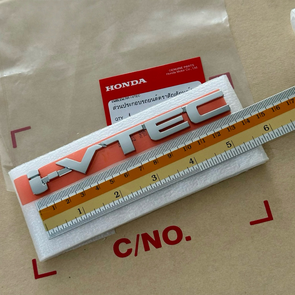 แท้ศูนย์ 💯% โลโก้ i-VTEC City 2009-2013 ขนาด 13.5x1.5cm (AOR-75725-TM0-T00) - รูปที่ 2