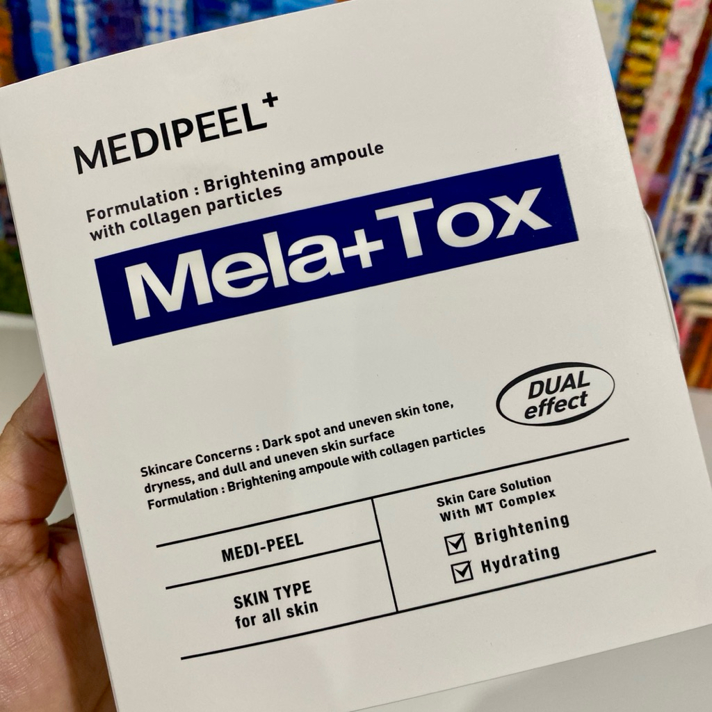 Medi-Peel น้ำข้นขาว จางฝ้า ขาวใส ให้ผิวชุ่มชื้น Mela+Tox 35 ml (ครีมน้ำนม+คอลลาเจน Night)