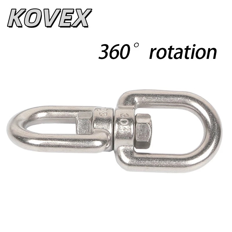 1pc ห่วงล็อกสายโซ่ สเตนเลส 304 รูปตัว 8 ห่วง ห่วงหมุนได้ M4 M5 M6 M8