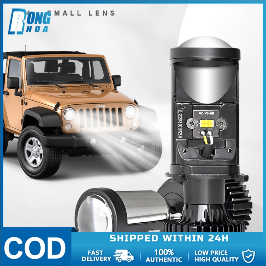 1คู่ หลอดไฟหน้ารถยนต์ Y6/Y7/Y8 LED H4 ซุปเปอร์สว่าง แสงขาว 5500K แสงขาวอบอุ่น ทนทาน ไฟหน้า สำหรับรถย