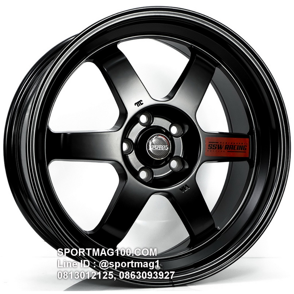 ล้อแม็กซ์ SSW TE Racing S439 ขอบ18นิ้ว 5รู108 สีดำด้าน กว้าง8.5นิ้ว Offset38 [22438]