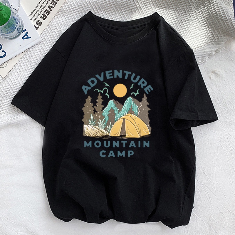 เสื้อยืดรุ่นใหม่ สกรีน คอกลม เสื้อยืดลายพระอาทิตย์ตก หลากสี ผ้าใส่สบาย สไตล์ลำลอง TA1-28 - รูปที่ 2