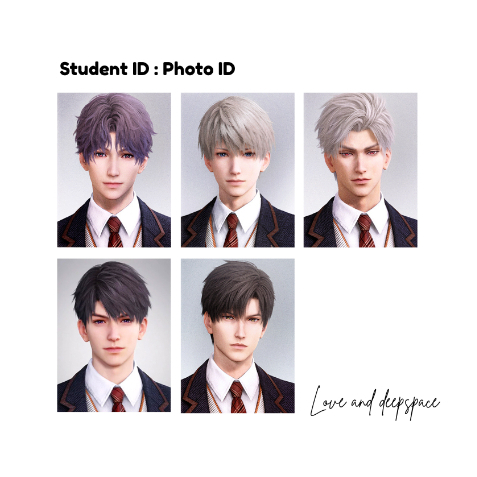 < พร้อมส่ง > รูปติดบัตร photo id set : Love and Deepspace 💜