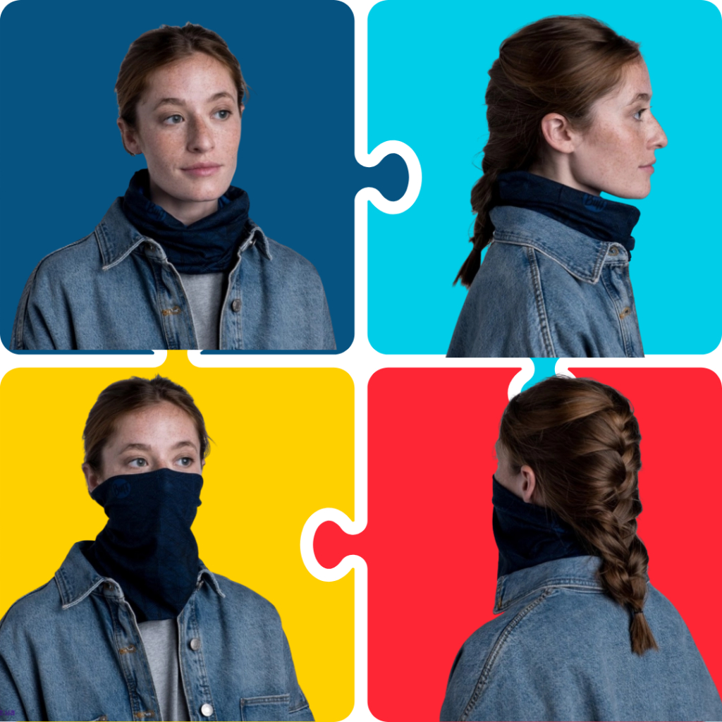 ผ้า Buff ของแท้ Original EcoStretch Buff® ลาย Prosody Night Blue - รูปที่ 4