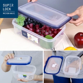 SUPER LOCK กล่องถนอมอาหาร กล่องใส่อาหาร กล่องข้าว DOUBLE WALL เข้าไมโครเวฟได้ 5031 5032 5033 5034 5035 5036 5037 5038