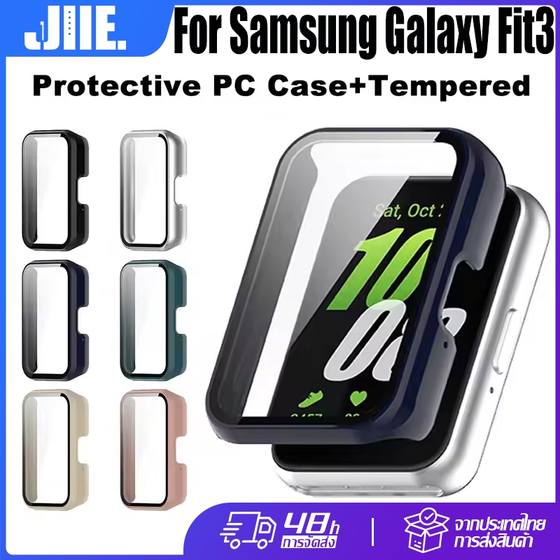 กระจกนิรภัยเคส สำหรับ Samsung Galaxy Fit3🔥กรณีป้องกันรอยขีดข่วน🔥Samsung Galaxy Fit3 PC เคส🔥Galaxy Fi