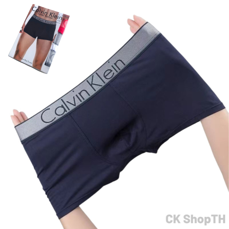 กางเกงในผู้ชาย CK Men's Modal Cotton Trunks สวมใส่สบาย ระบายอากาศได้ดี 3-Pack