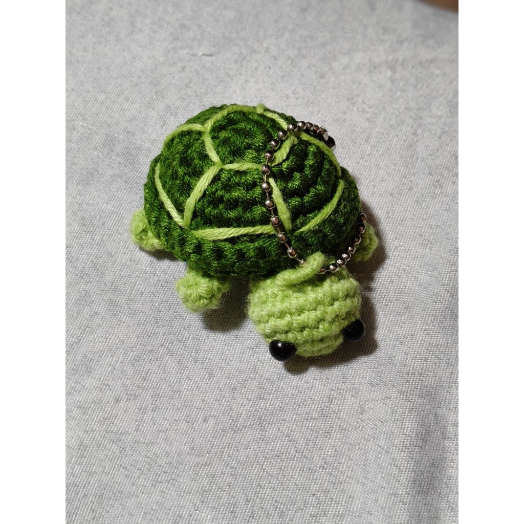พวงกุญแจไหมพรมเต่า ทำมือ | Amigurumi Turtle Keychain | ของขวัญน่ารัก