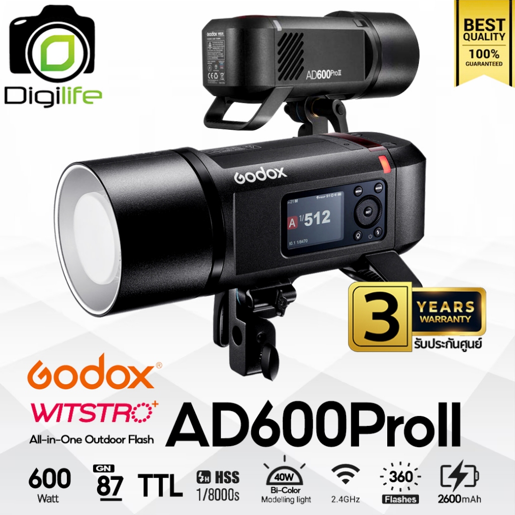 Godox Flash AD600ProII TTL HSS - Bowen Mount - รับประกันศูนย์ Godox Thailand 3ปี ( AD600Pro II ) - D