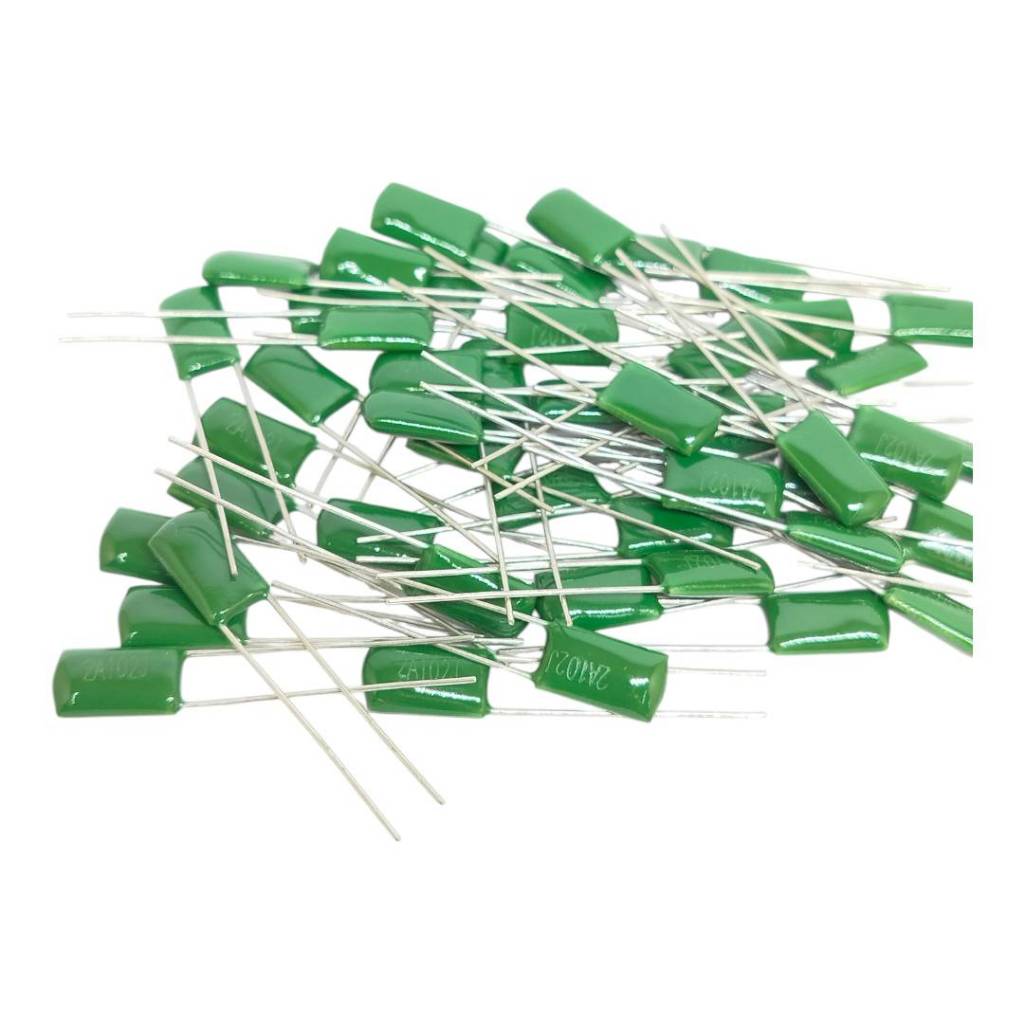 3pcs 102 100v 2A 102j c ไมลาร์ Mylar โพลีเอสเตอร์ คาปาซิเตอร์ ตัวเก็บประจุ  capacitor