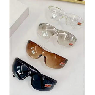 ยกโหลคละสี แว่นตานิรภัยกันฝุ่น กันลม กันน้ำ C0894