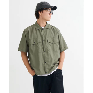 MANMAN OUTFIT - สินค้าใหม่! เชิ้ตผ้าร่ม กระดุมสแนป Street style
