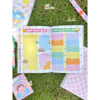 (ฟรี! sticker) allwrite สมุดแพลนเนอร์ | Planner หุ้มปกใสอย่างดี ลายไม่ซ้ำ เขียนง่าย แพลนง่าย AW425