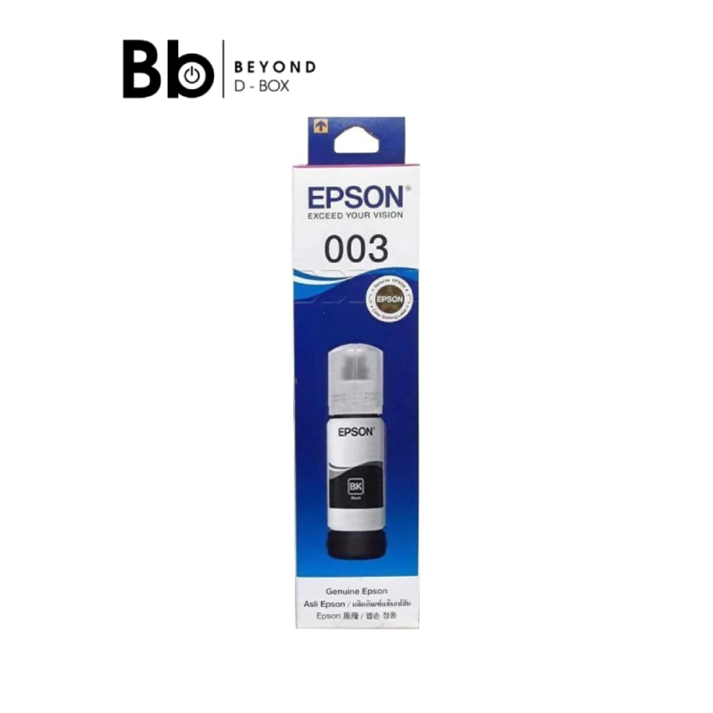 หมึกเครื่องปริ้น Epson Ink 003BK (for L3110,L3210,L3150,L3250,L3310,L3350) Black by BB Beyond D-Box