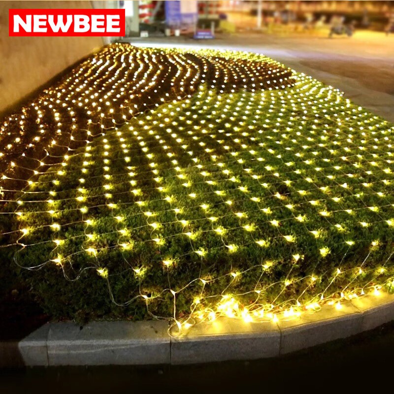 Neobee ไฟตาข่าย ไฟตาข่าง ขนาดใหญ่ 3x3M/6x4ม. ไฟกระพริบ นิ่ง ประดับตกแต่ง 220V กันน้ำต่อกันได้