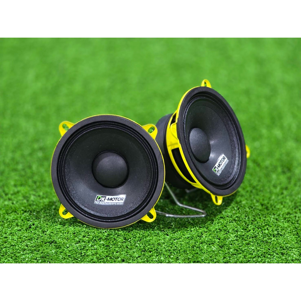 ดอก5นิ้ว DK โครงเหลือง DK-MOTOR งานแท้ แรงๆ ดอกกลาง กลาง 5นิ้ว 4ohm ลำโพง5“ dk-motor